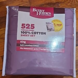 Better Homes and Gardens Purple King Sheet Set